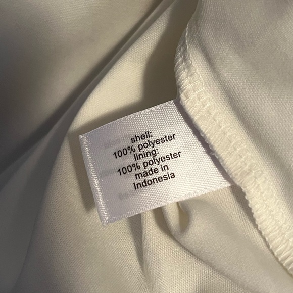 Lane Bryant White Chiffon Silver Floral Tunic Blouse - Picture 7 of 11